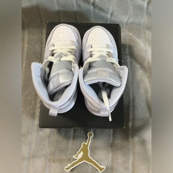 Nike Jordan 1 Mid Toddler Cobalt Bliss/White Size 8c - Picture 5 of 13